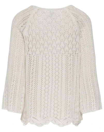 Only - ONLNola Loose O-Neck Strik - Cloud Dancer
